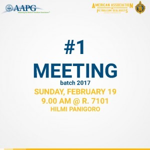 First Meeting Batch 2017 and Guest Lecture