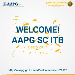 Welcome! New Member of AAPG SC ITB Batch 2017
